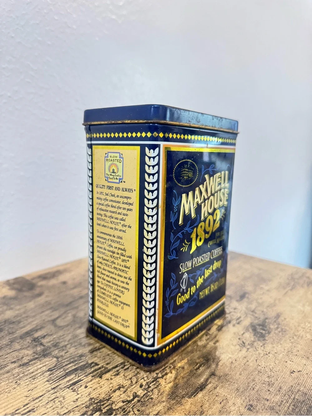 Maxwell House 1892 Coffee Tin Canister | 100th Anniversary